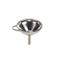 Neville Genware Stainless Steel 5" Funnel With Removable Strainer 1.5cm diameter spout