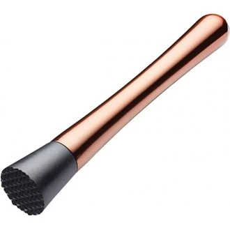 BarCraft Cocktail Muddler, Stainless Steel, Copper Finish, 20.5 cm
