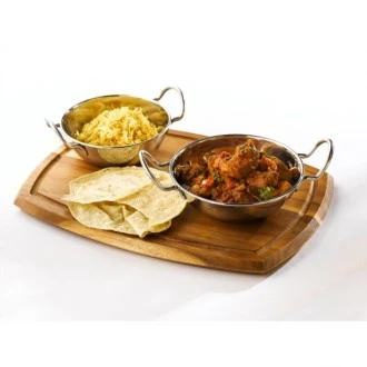 Neville Genware Stainless Steel Balti Dish, 15cm(6")