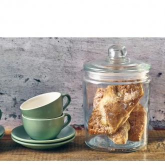 Neville GenWare Glass Biscotti Jar 6 Litres