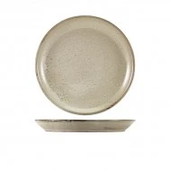 Neville Genware Terra Porcelain Grey Coupe Plate, 24cm