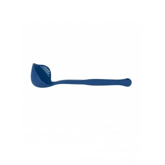 Colourworks Silicone Ladle with Pouring and Straining Lips, Blue