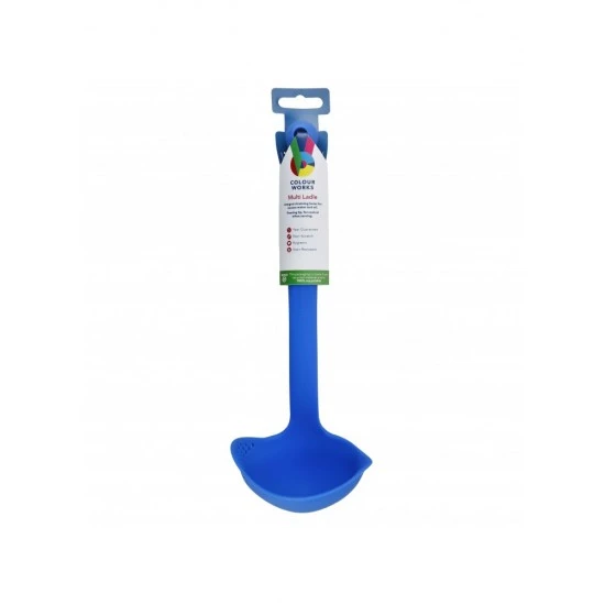 Colourworks Silicone Ladle with Pouring and Straining Lips, Blue, CWLADBLUV2 Shop quality Colourworks Silicone Ladle with Pouring and Straining Lips, Blue in Kenya from vituzote.com Shop in-store or online and get countrywide delivery!