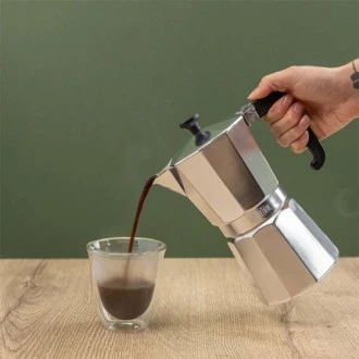 La Cafetière Venice Moka Pot Aluminium Espresso Maker, 9-Cup, 470ml