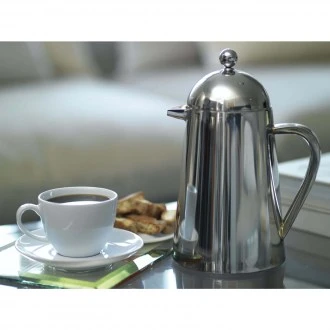 La Cafetière Havana Double Walled Cafetiere, 3-Cup, Stainless Steel, 350ml