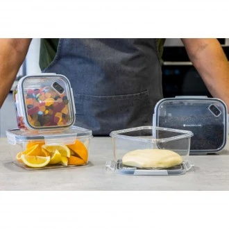 Master Class Eco Snap Food Storage Container, 800ml, Rectangular