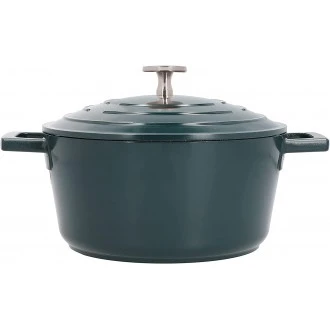 Master Class Cast Aluminium Casserole Dish, 2.5 Litre, Hunter Green