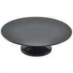 Neville Genware Black Melamine Cake Stand, 33cm diameter