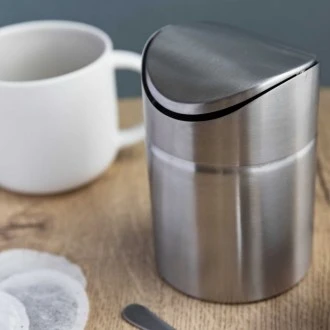 La Cafetière Tea Bag Bin, Stainless Steel