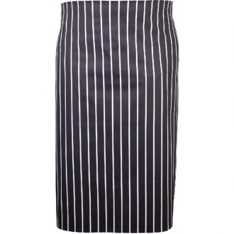Neville Genware Navy Butchers Stripe Waist Apron 71cm X 76cm