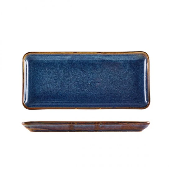 Shop quality Neville Genware Terra Porcelain Aqua Blue Narrow Rectangular Platter, 30 x 14cm in Kenya from vituzote.com Shop in-store or online and get countrywide delivery!
