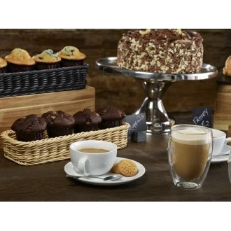 Neville Genware Polywicker Display Basket 6.9" Dia X 2.8" Deep