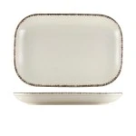 Neville Genware Terra Stoneware Sereno Grey Rectangular Plate, 29 x 19.5cm