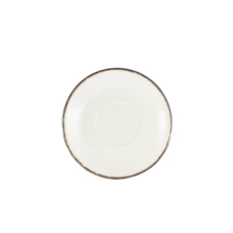 Neville Genware Terra Stoneware Sereno Grey Saucer, 15cm