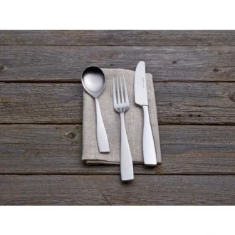 Neville Genware Parish Square Highly Polished 18/0 Stainless Steel Table Knife - Sold per piece