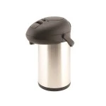 Neville Genware Stainless Steel Unbreakable Vacuum Pump Pot, 3.5 Litres 