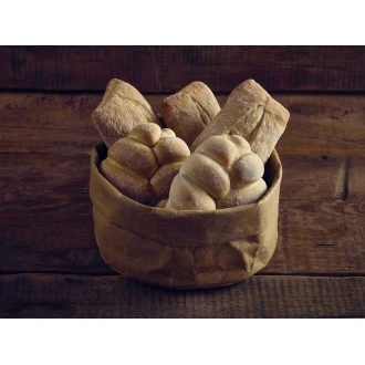 Neville Genware Brown Washable Paper Bag 13 Dia x 10cm (H)