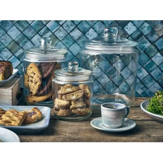 Neville Genware Glass Biscotti Jar 3.7 Litres