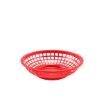 Neville GenWare Round Fast Food Basket Red 20cm 20 x 5cm (Dia x H)