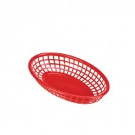 Neville Genware Fast Food Basket Red, 23.5 x 15.4cm