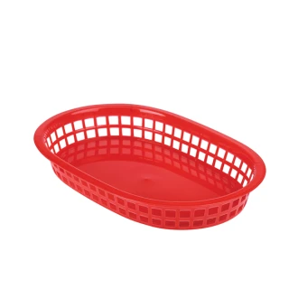 Neville Genware Fast Food Basket Red 27.5 x 17.5cm