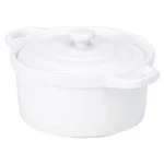 Neville Genware Porcelain Covered Mini Casserole Dish, 14cm/5.5"
