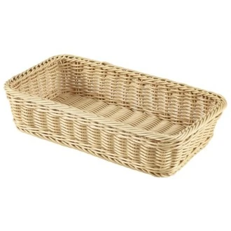 Neville Genware Polywicker Display Basket 6.9" Dia X 2.8" Deep