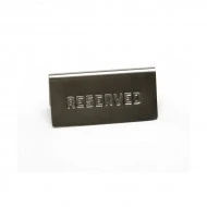 Neville GenWare Stainless Steel Reserved Table Sign