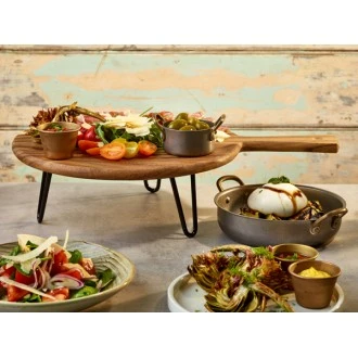 Neville GenWare Black Anti-Slip Buffet Hairpin Riser, 10cm, 232 x 100 x 213mm (Dia x H x Dia)