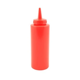 Neville Genware Squeeze Bottle Red 12oz/35cl / 350ml