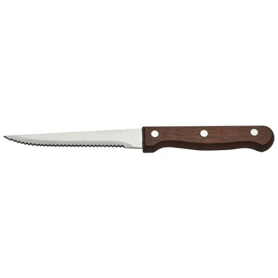 Neville Genware Steak Knife Dark Wood Handle Full Tang 21.5cm (L) ( Sold Per Piece), STK-WDN Shop quality Neville Genware Steak Knife Dark Wood Handle Full Tang 21.5cm (L) ( Sold Per Piece) in Kenya from vituzote.com Shop in-store or online and get countrywide delivery!