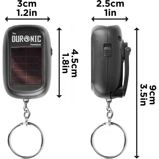 Duronic Keyring LED Torch | Pocket Flashlight | 2-Way Charging: Wind Up and Solar Panel No Batteries Needed, DF01 Shop quality Duronic Keyring LED Torch | Pocket Flashlight | 2-Way Charging: Wind Up and Solar Panel No Batteries Needed in Kenya from vituzote.com Shop in-store or online and get countrywide delivery!