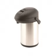 Neville Genware Stainless Steel Unbreakable Vacuum Pump Pot , 3 Litres
