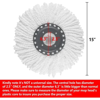 M Zone Premium Replacement Mop Head Refill