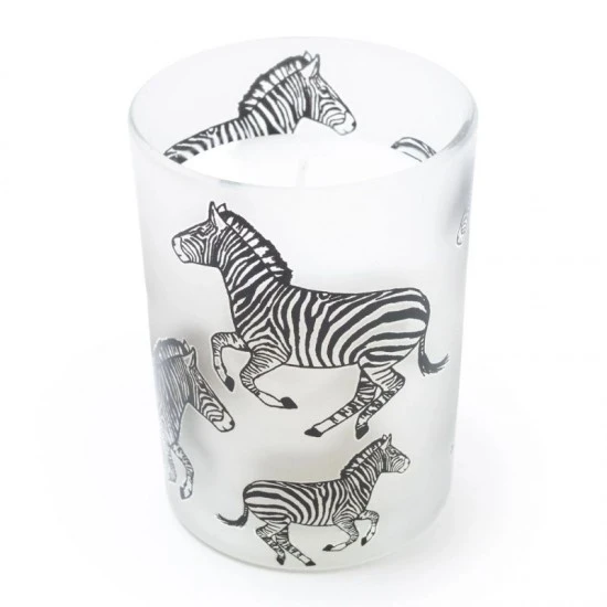Shop quality Candlelight Single Wick Round Candle Zebra Print Midnight Pomegranate 10.5cm in Kenya from vituzote.com Shop in-store or online and get countrywide delivery!