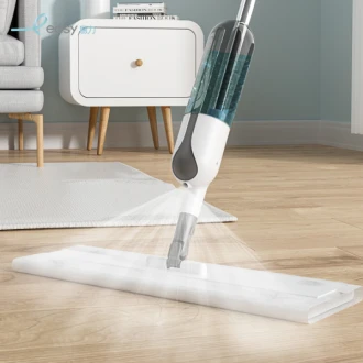 Eazy Spray Mop with refillable spray bottle & 360° swivel head, White