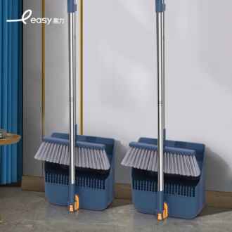 Easy Broom Set with matching broom & dustpan - Blue