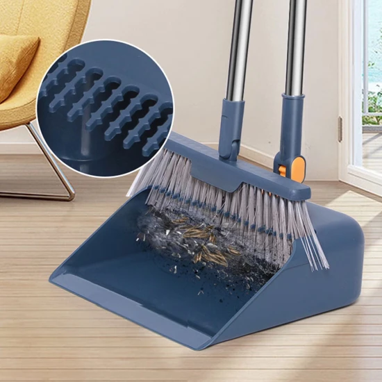 Easy Broom Set with matching broom & dustpan - Blue