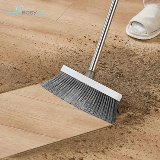 Easy Housewares Broom Set with matching broom & dustpan - White
