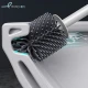 Easy Household Plastic Bathroom Cleaning Toilet Brush and Holder - White