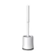 Easy Household Plastic Bathroom Cleaning Toilet Brush and Holder - White
