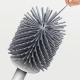 Easy Household Plastic Bathroom Cleaning Toilet Brush and Holder - White