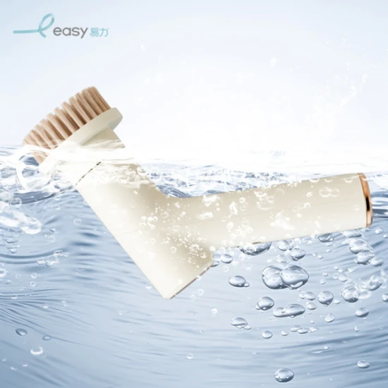 Easy Multi-function Electric & Rechargeable Cleaning Brush - 7 Interchangeable brush heads for versatile cleaning, Beige
