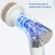 Easy Multi-function Electric & Rechargeable Cleaning Brush - 7 Interchangeable brush heads for versatile cleaning, Beige