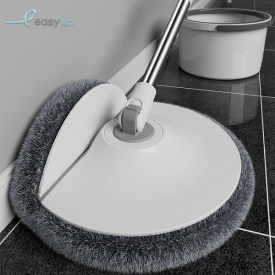 Easy Clean water spin mop with 360° rotating mop head - White