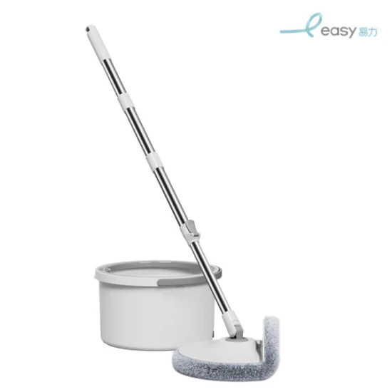 Easy Clean water spin mop with 360° rotating mop head - White