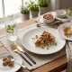 Neville Genware Incise Porcelain Solara Coupe Plate 25.5cm(25.5 x 2.4cm (Dia x H))