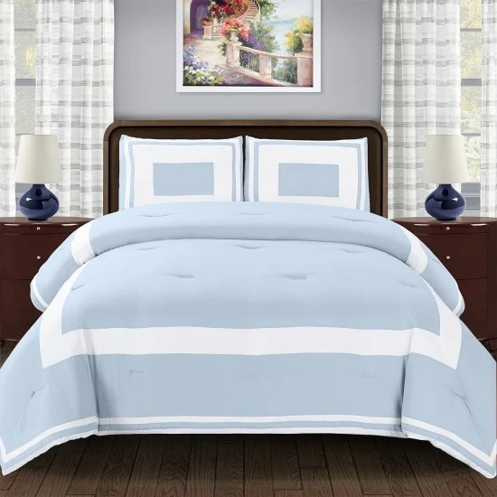 Superior Comforter Set with Pillow Shams, Luxury Bedding with Soft Microfiber Shell - Full/Queen, Light Blue, 190052068773 Shop quality Superior Comforter Set with Pillow Shams, Luxury Bedding with Soft Microfiber Shell - Full/Queen, Light Blue in Kenya from vituzote.com Shop in-store or online and get countrywide delivery!