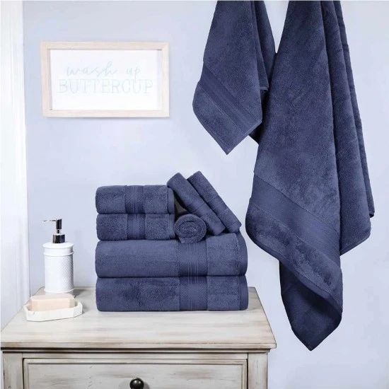 Turkish Cotton 800GSM Heavyweight Assorted 9-Piece Towel Set, Crown Blue, 190052197275 Shop quality Turkish Cotton 800GSM Heavyweight Assorted 9-Piece Towel Set, Crown Blue in Kenya from vituzote.com Shop in-store or online and get countrywide delivery!