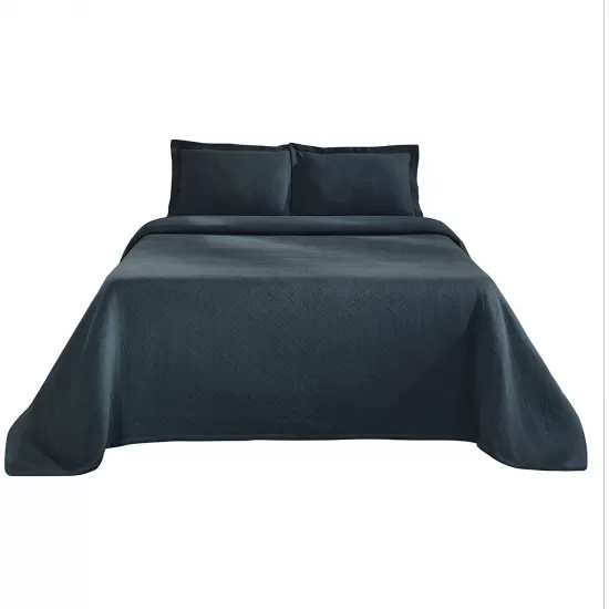 Superior 100 Cotton Basketweave 3-Piece Bedspread with Pillow Shams, Queen, Deep Sea, 190052063730 Shop quality Superior 100 Cotton Basketweave 3-Piece Bedspread with Pillow Shams, Queen, Deep Sea in Kenya from vituzote.com Shop in-store or online and get countrywide delivery!